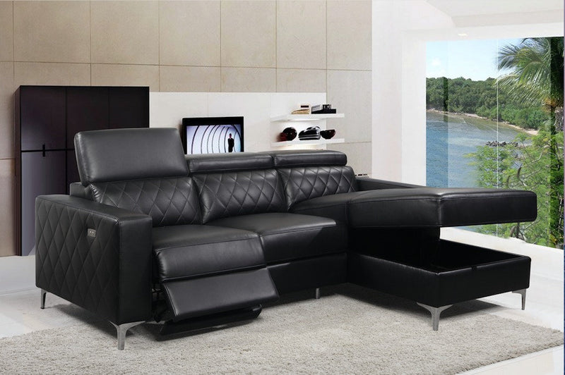 Power Recliner Sectional with Storage Chaise - IF-9020