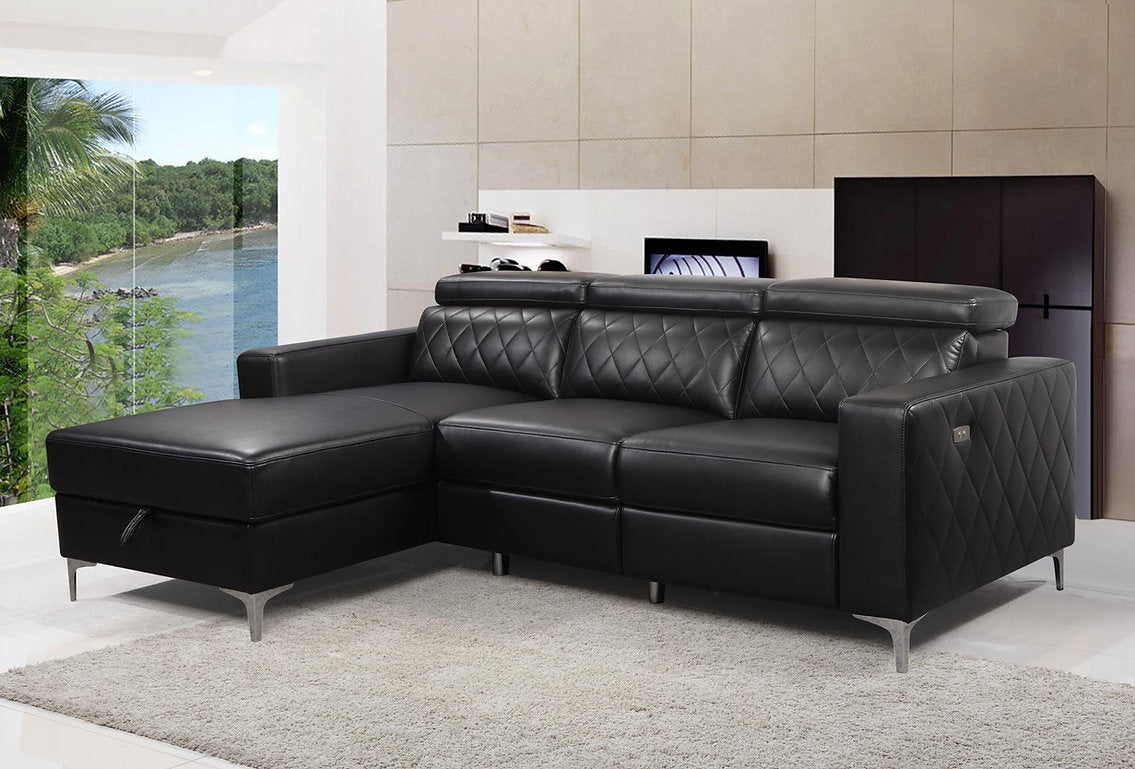 Power Recliner Sectional with Storage Chaise - IF-9020