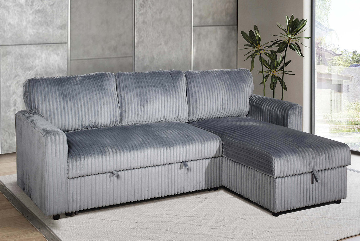 Sleeper Sectional in Grey- IF-9025