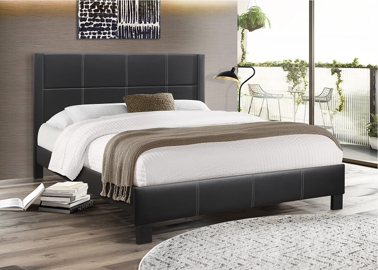 PU Leather Platform Bed - IF-5350