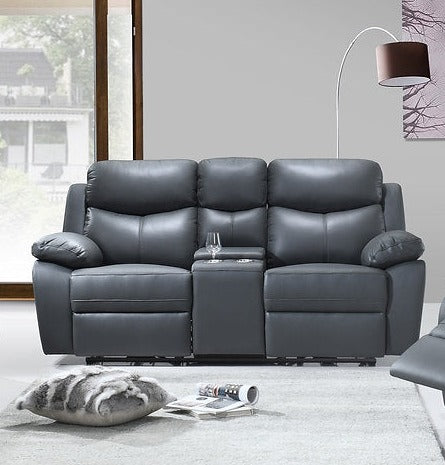 Genuine Leather/Match Power Recliner Set - IF-8121