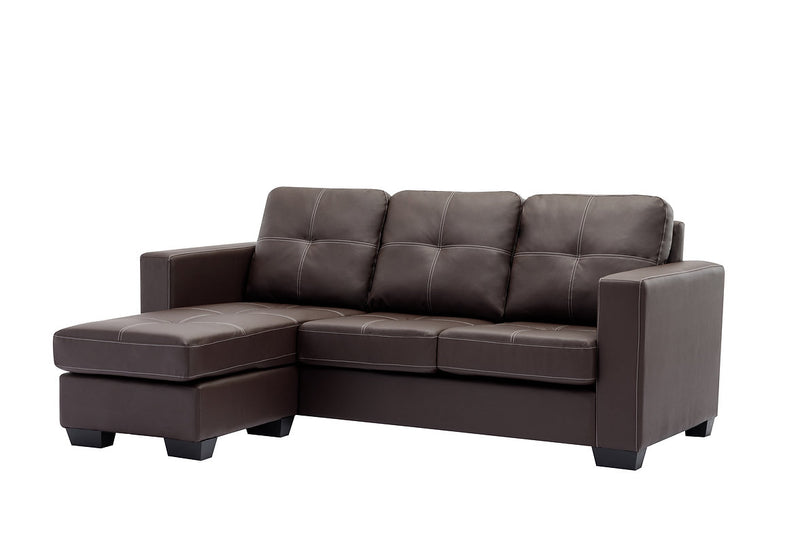 Bonded Leather Sectional Sofa - IF-9355