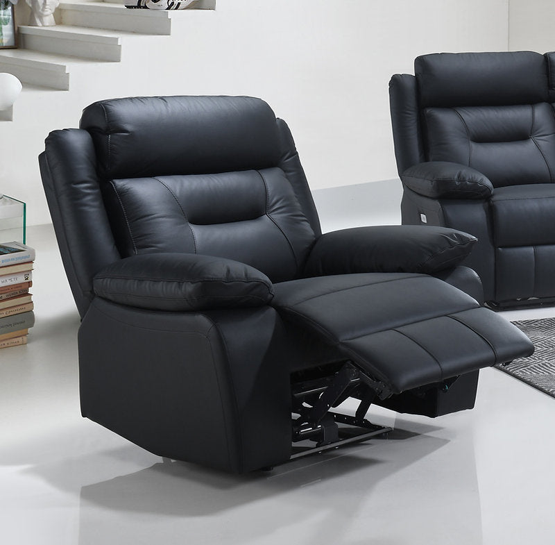 Genuine Leather/Match Power Recliner Set - IF-8110