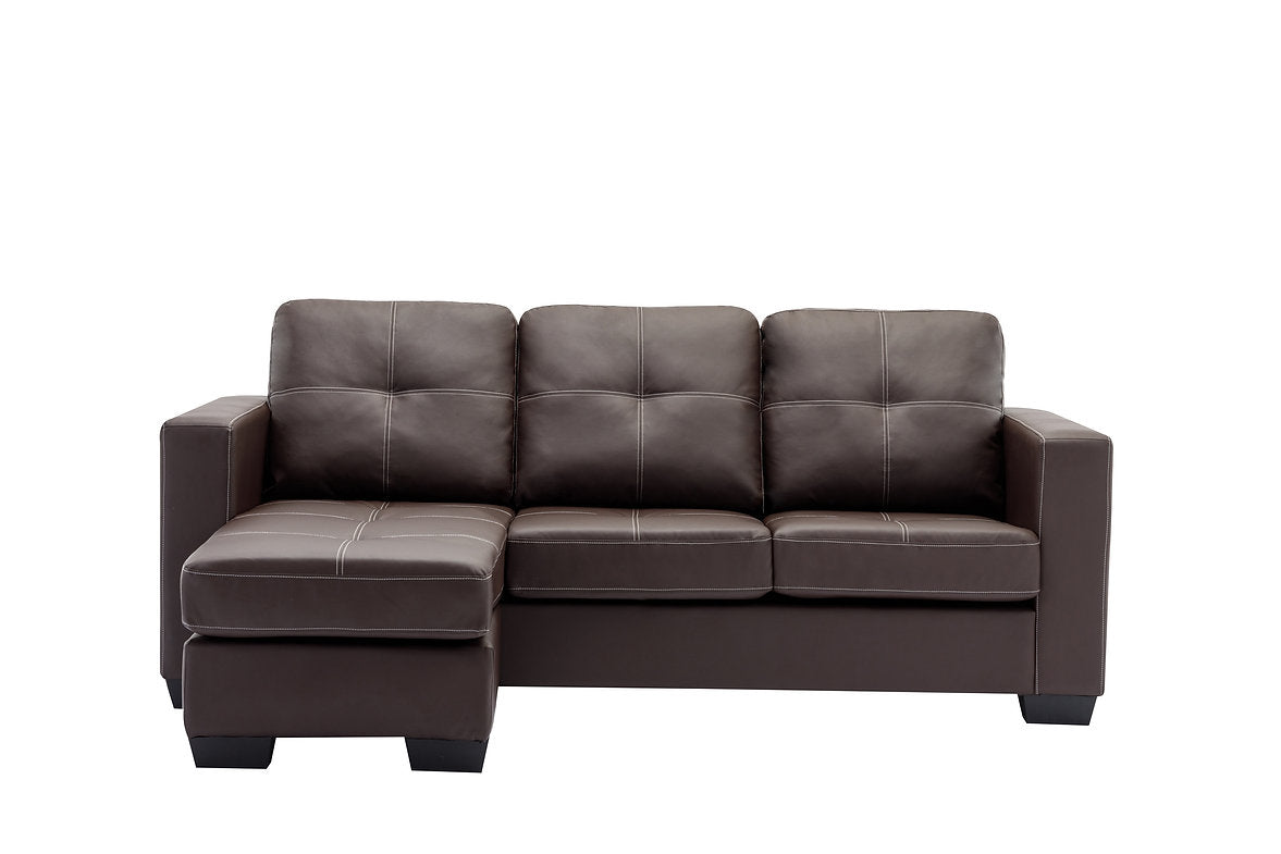 Bonded Leather Sectional Sofa - IF-9355