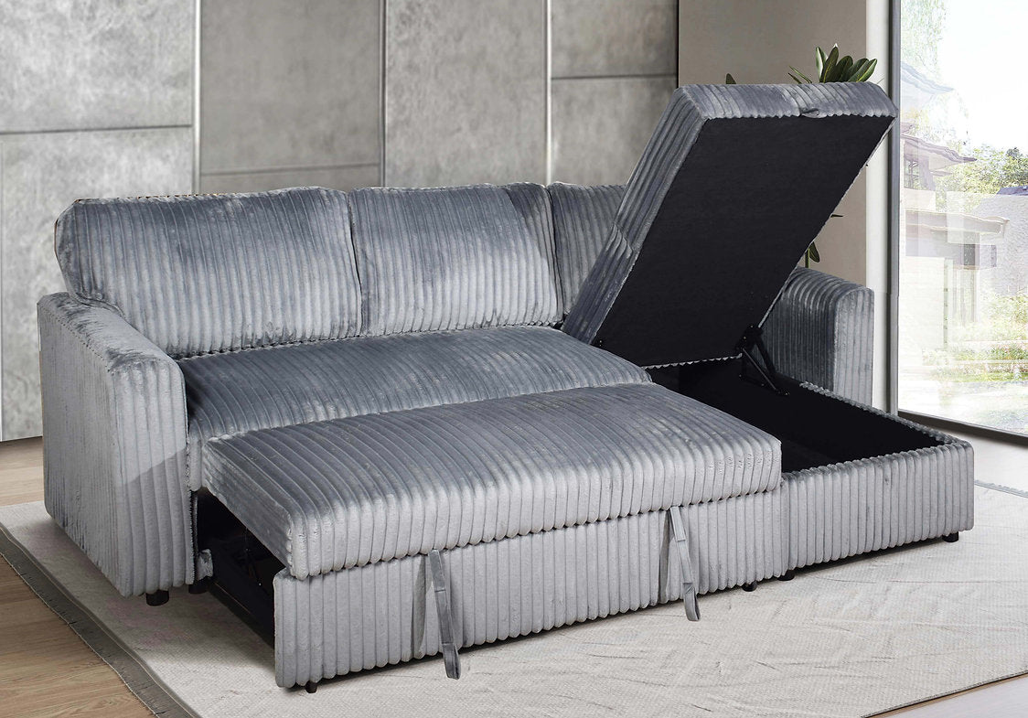 Sleeper Sectional in Grey- IF-9025