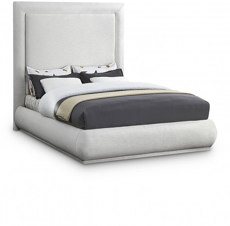 Creme Linen 72" Platform Bed - IF-5200