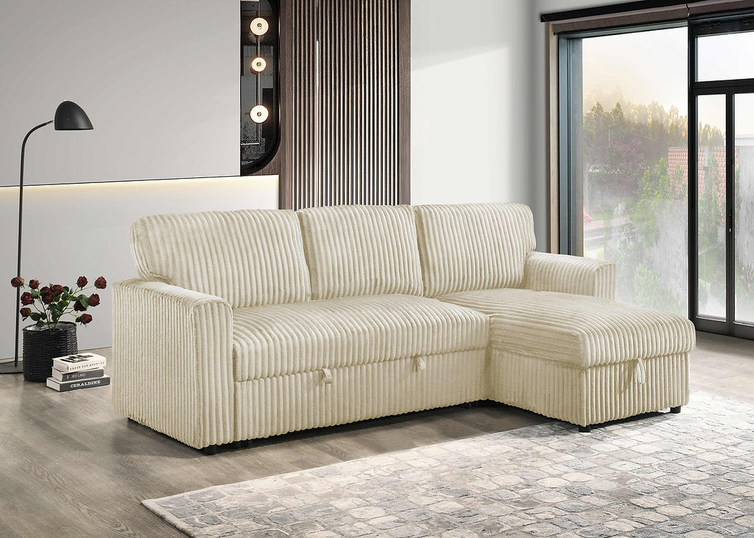 Sleeper Sectional in Cream - IF-9026