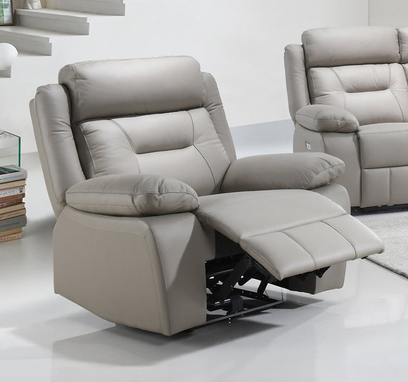 Genuine Leather/Match Power Recliner Set - IF-8111