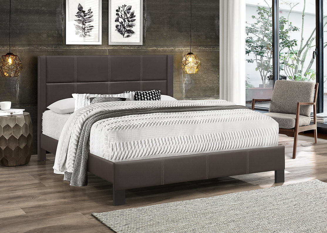 PU Leather Platform Bed - IF-5350