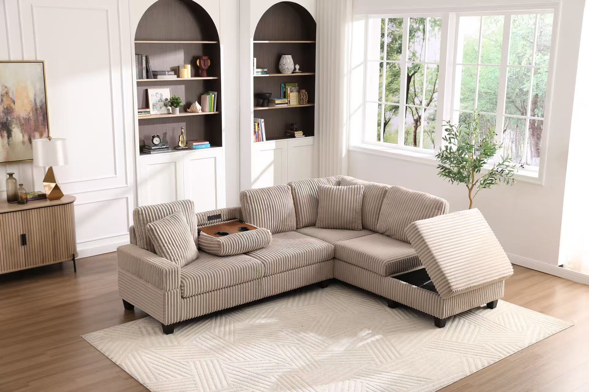 Shelby Sectional in Beige