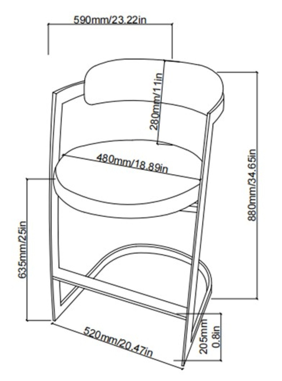 Layla Counter Stools, Set of 2