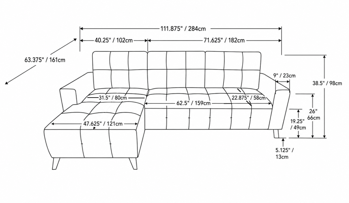 Sand Sleeper Sectional