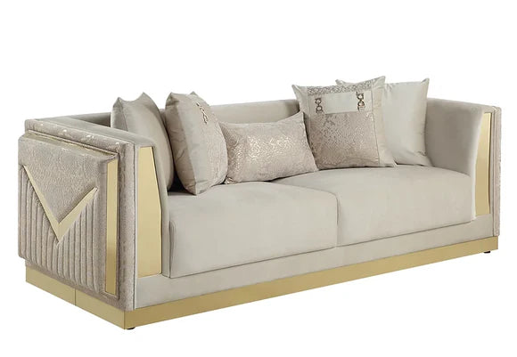 Hailey 3pc Sofa Set in Beige