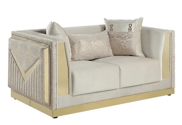 Hailey 3pc Sofa Set in Beige