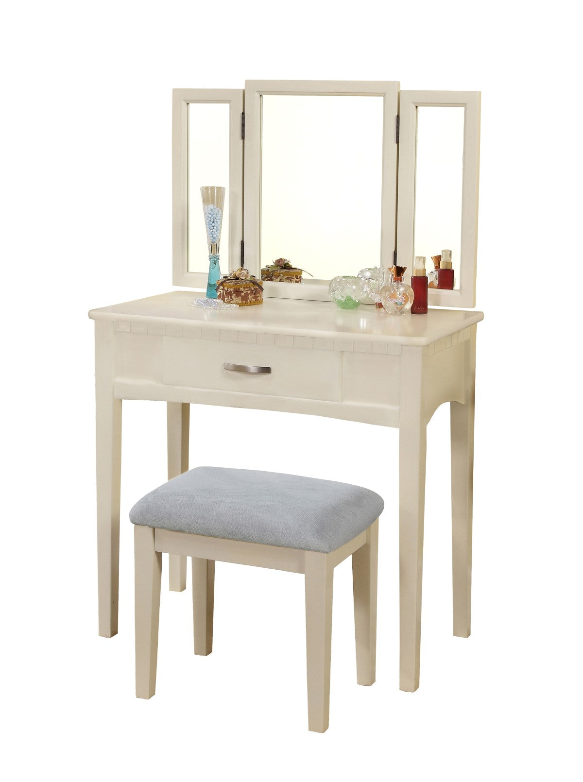 Leilani Vanity Set in White