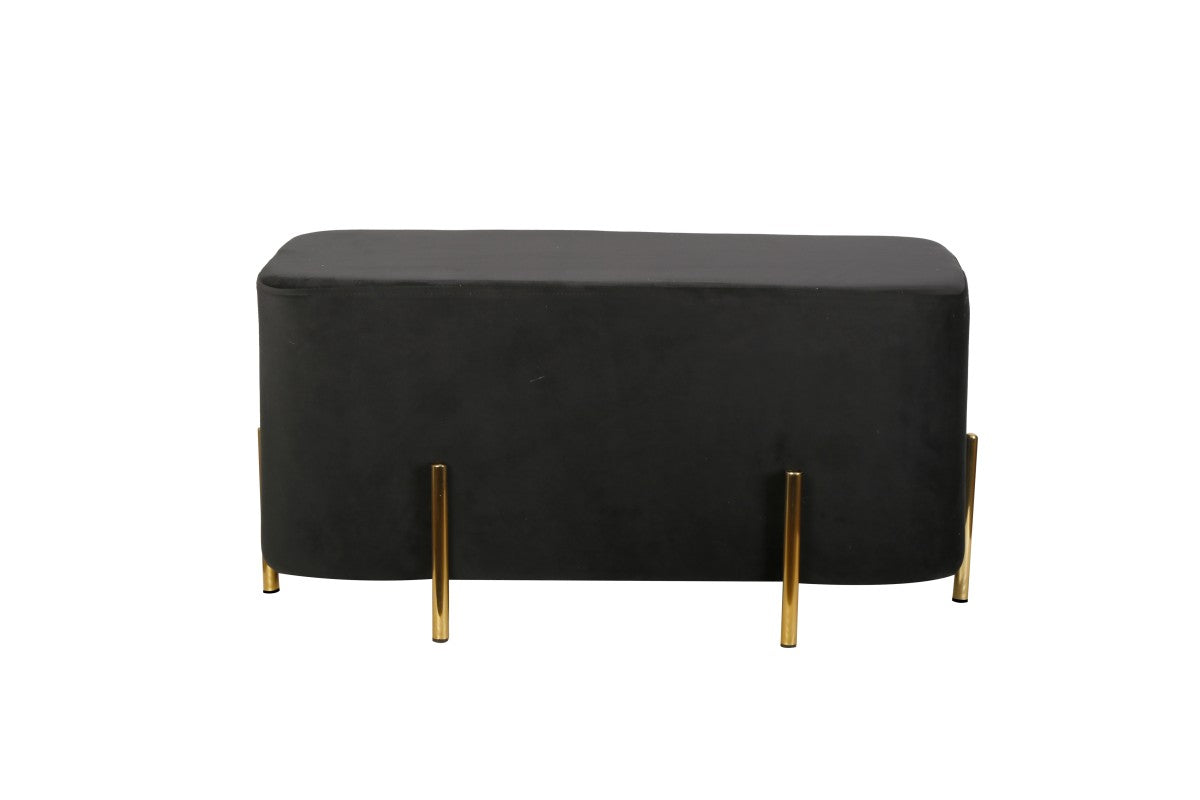Allure Ottoman in Black, Beige, or Grey