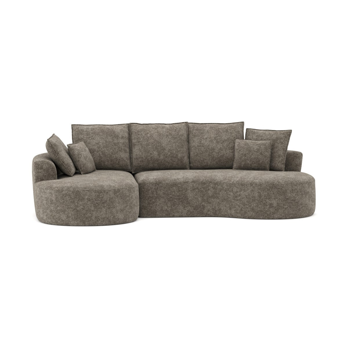 Compression Sectional with Rounded Chaise