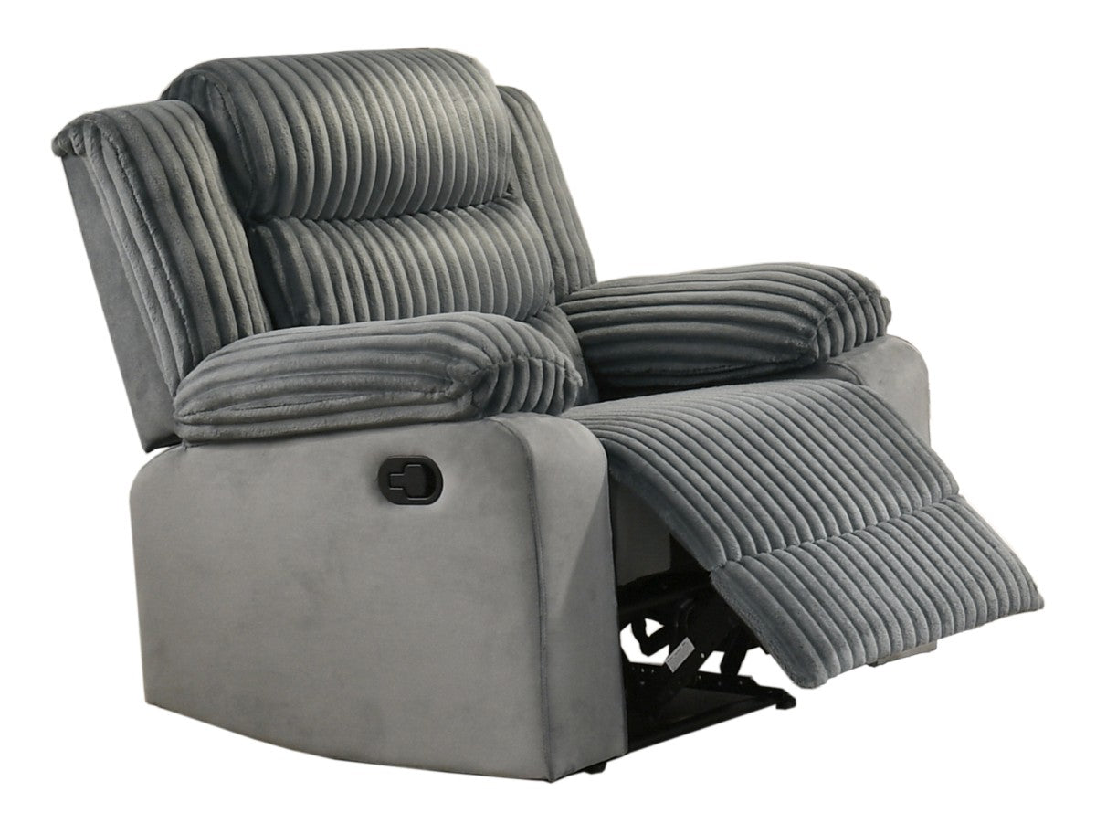Romilly Manual Recliner Set in Grey