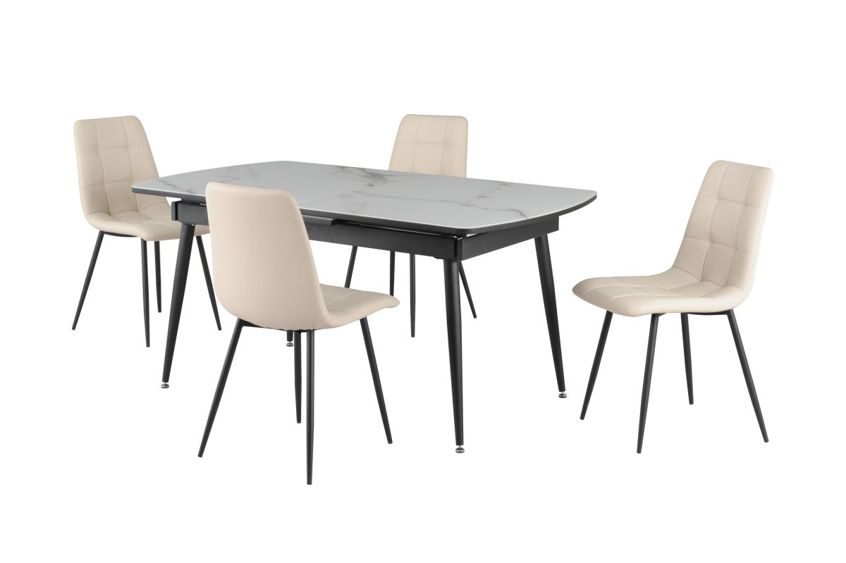 Dylan 5pc Dining Set in White