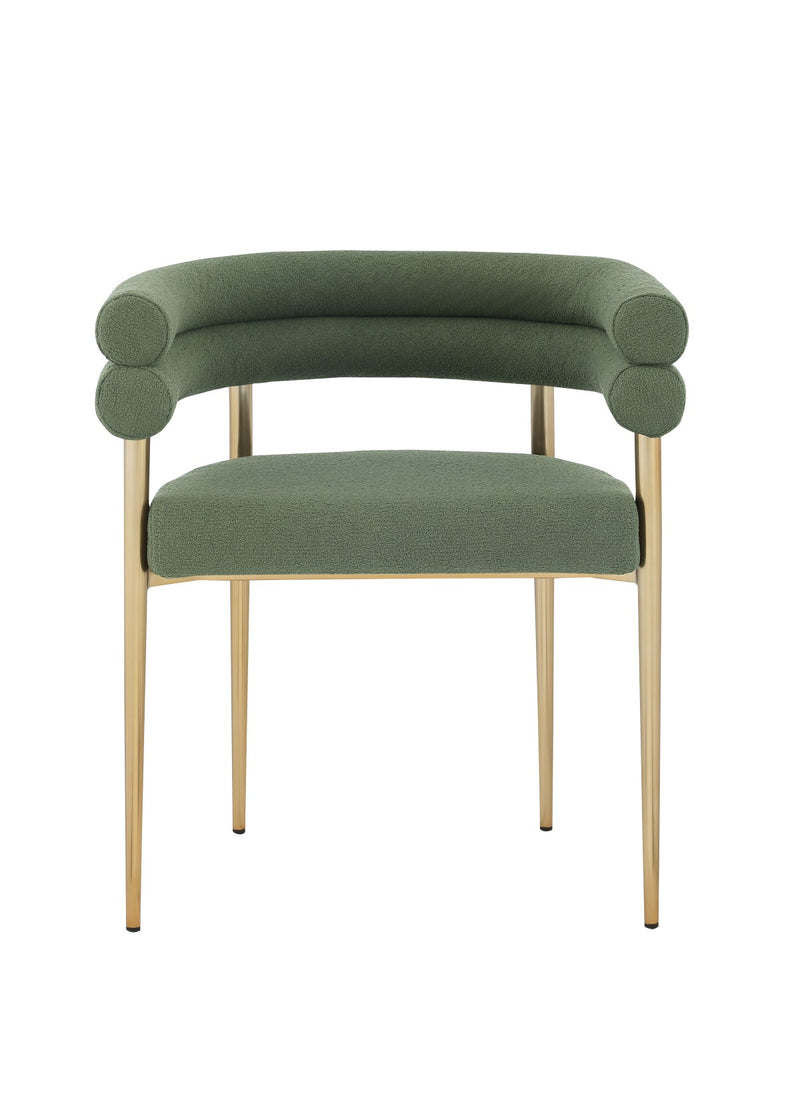 Allure Green/Gold Dining Chair, Set of 2