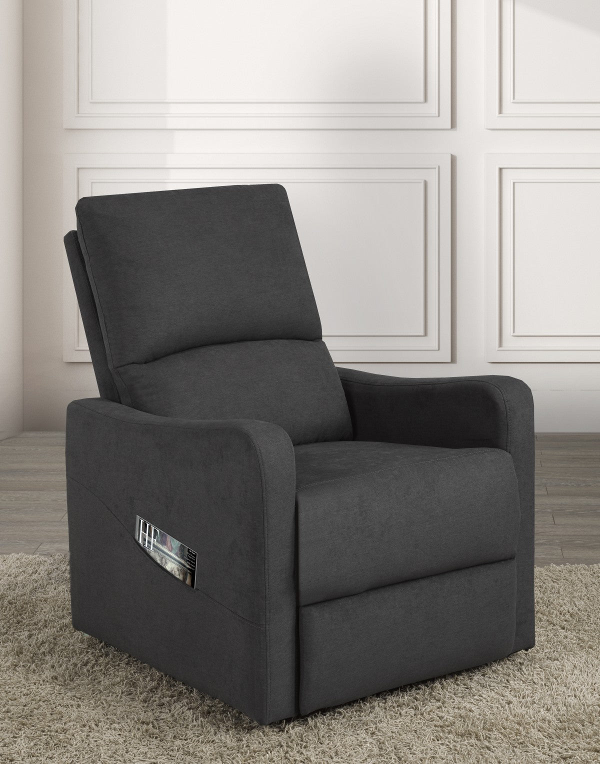 Willow Power Recliner Lift Chair in Dark Grey