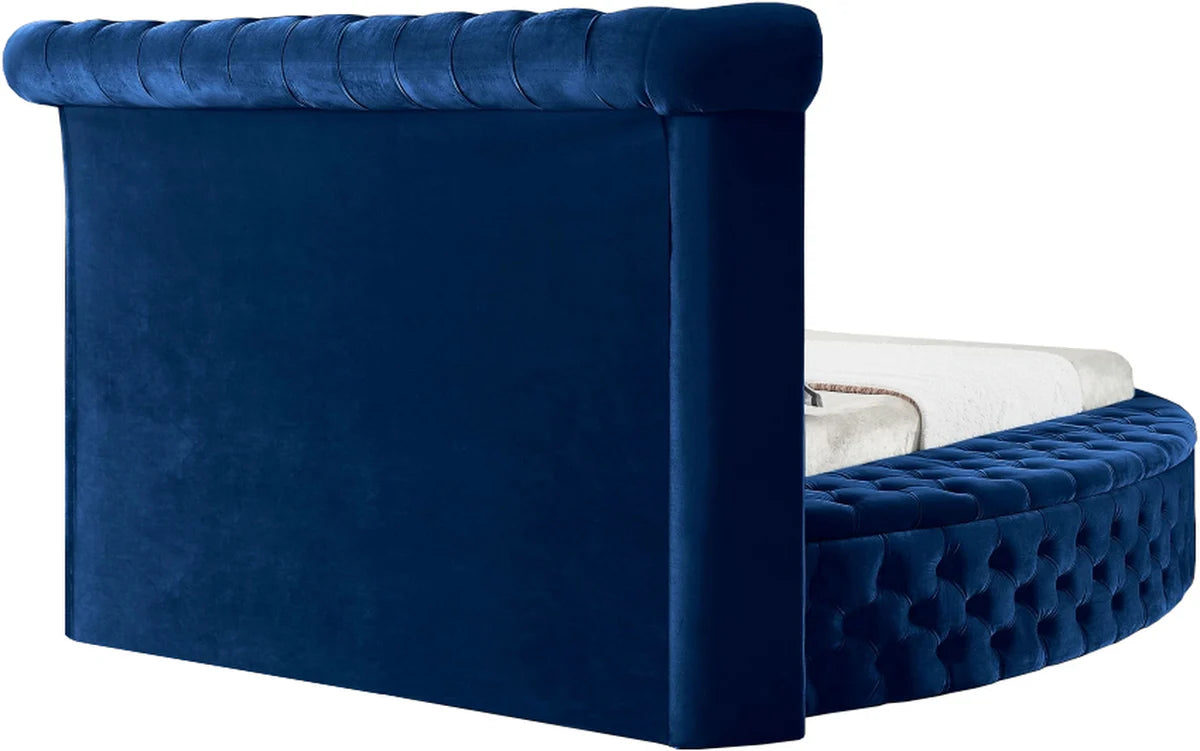 Hazel Round Storage Bed in Blue
