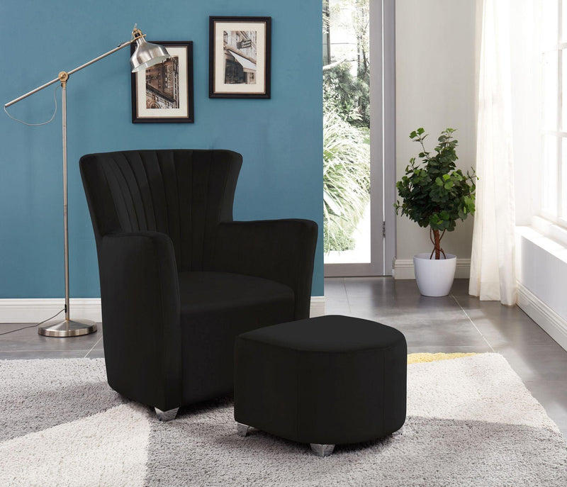 2pc Chair & Ottoman - B0711 - Furnish 4 Less