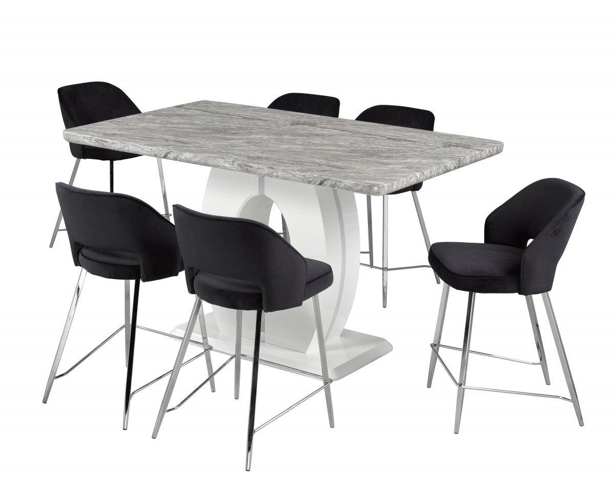 Walden/Madagascar 7pc Counter Set (Black, Grey) - B4089 - Furnish 4 Less