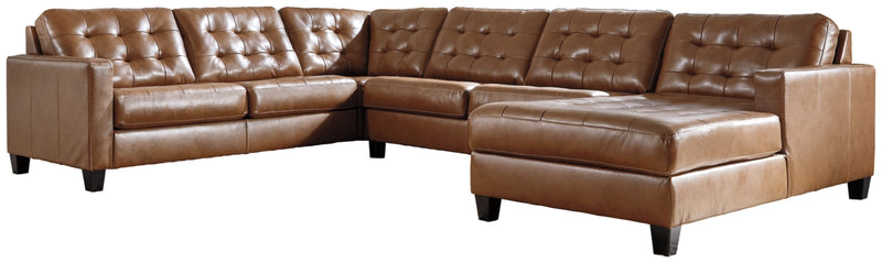 Baskove 4-Piece Sectional with Chaise - Furnish 4 Less