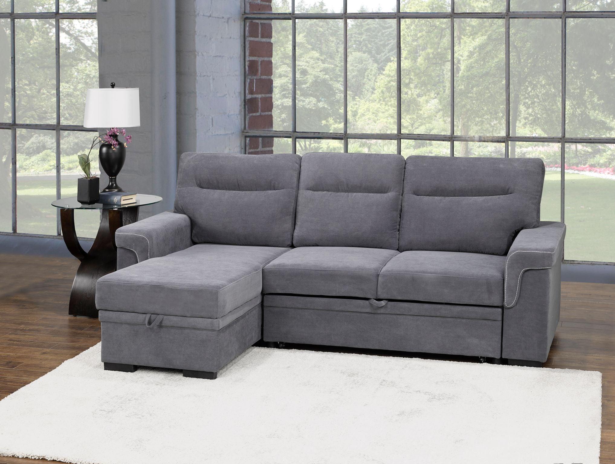 SOFA BED, LIGHT GREY - B1607 - Furnish 4 Less