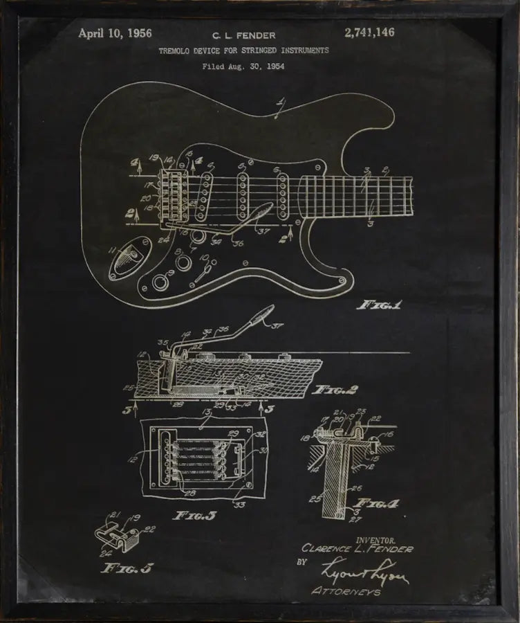 Fender Patent, 1954 - Furnish 4 Less