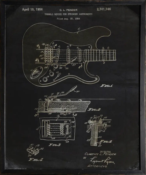 Fender Patent, 1954 - Furnish 4 Less