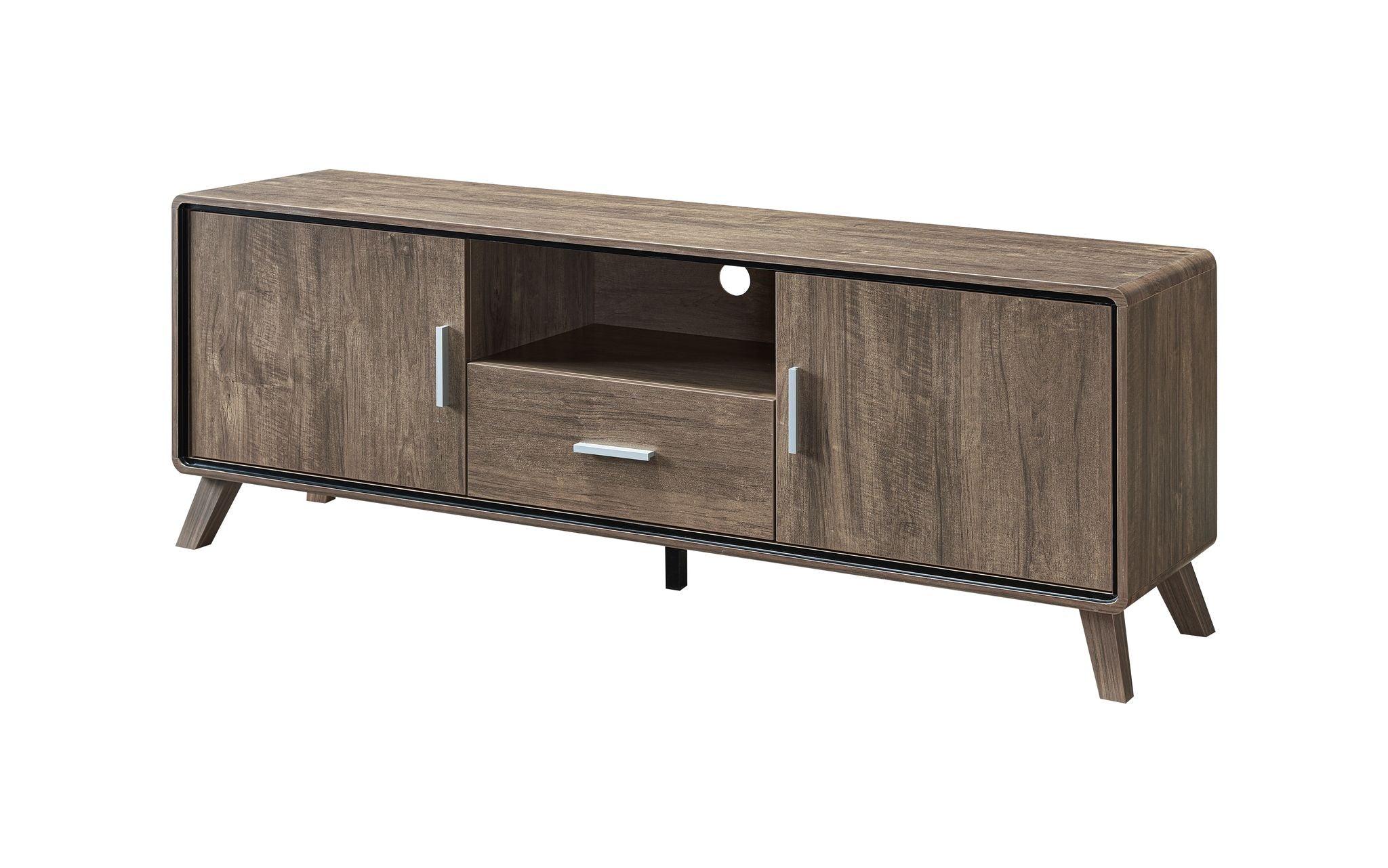 60'' TV STAND - WALNUT OAK - B202686 - Furnish 4Less