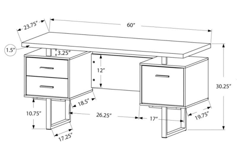 Contemporary Office Desk - B2199 - Furnish 4Less