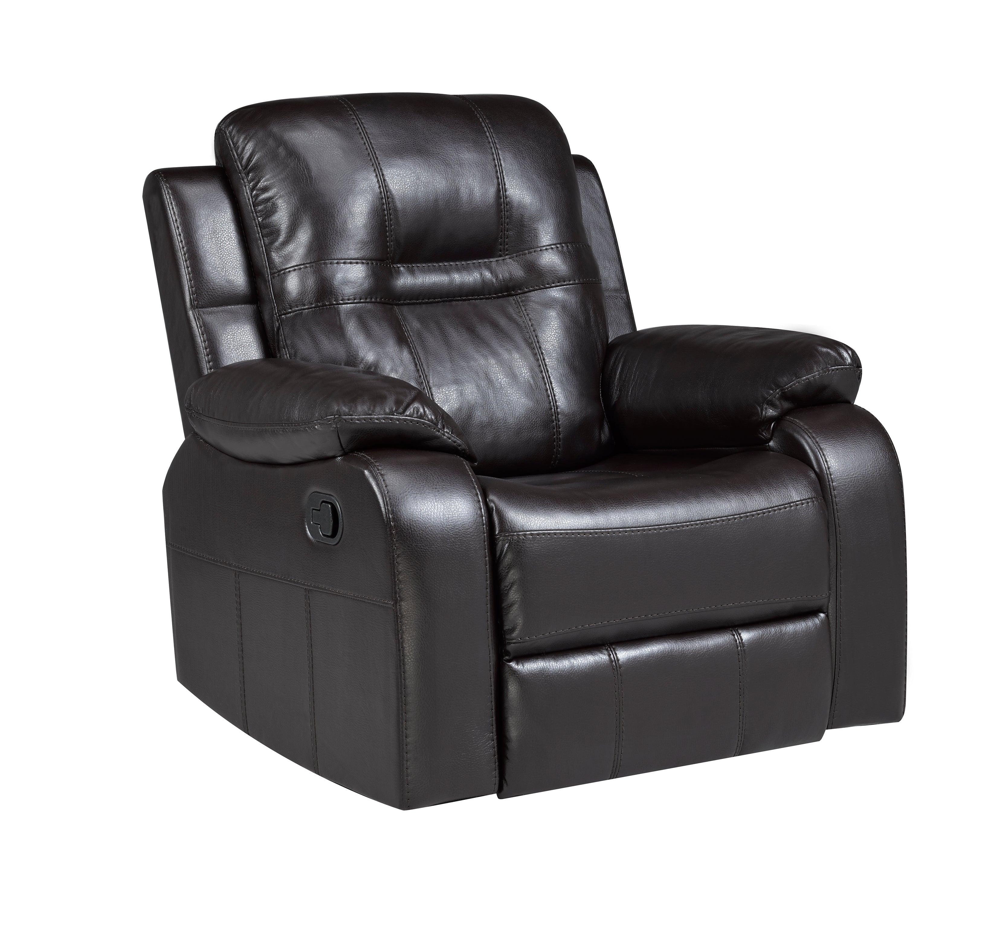 Napolean Recliner Chair in Chocolate - B6015 - Furnish 4 Less