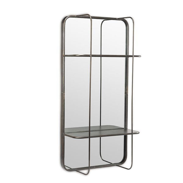 Rectangle Mirror with Shelves - Furnish 4 Less
