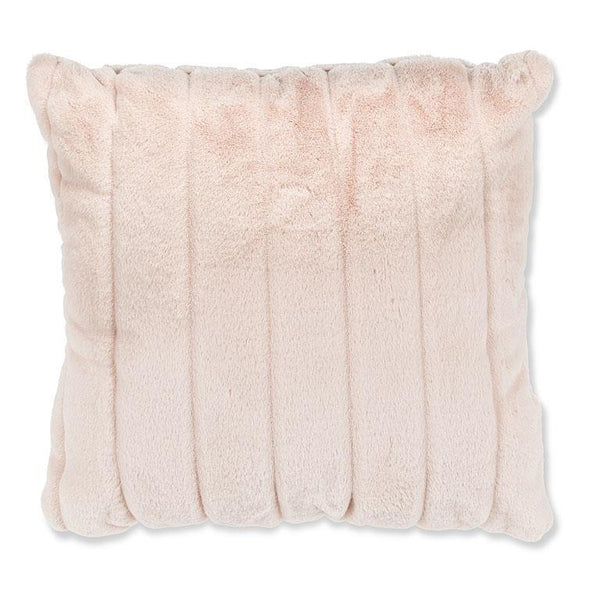 Blush Pink Faux Fur Pillows, Set of 2 - Furnish 4 Less