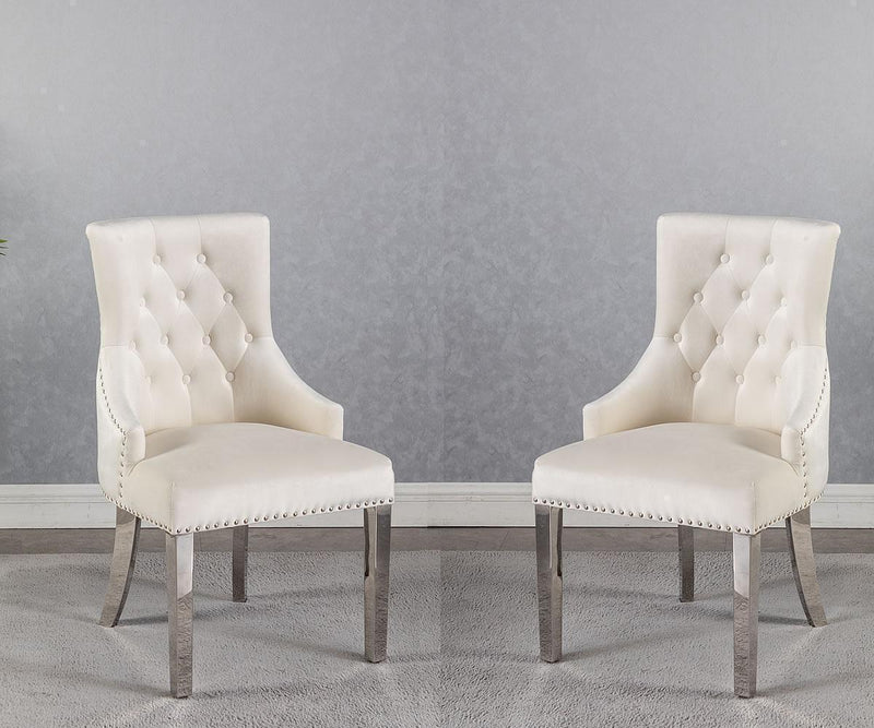 Fancy Dining Chairs (Beige, Blue, Grey) - KW301 - Furnish 4 Less