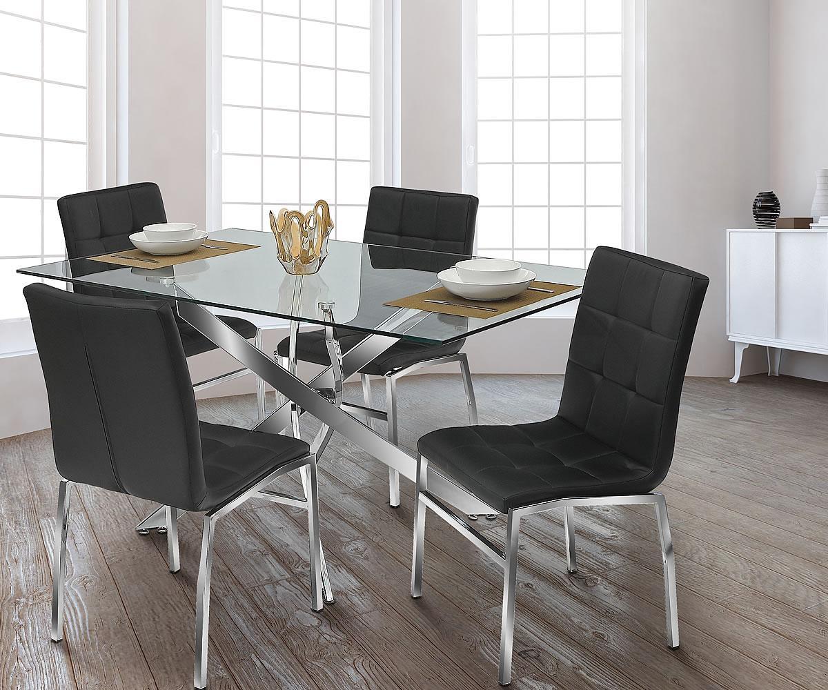 Weston Chairs in Black or White (4 Per Box) - KW142 - Furnish 4 Less