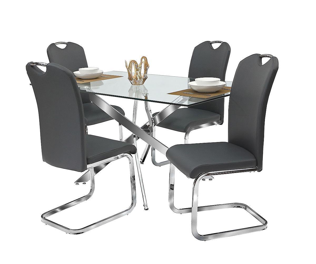 Lorie Chairs in Grey or Black (2 Per Box) - KW638 - Furnish 4 Less