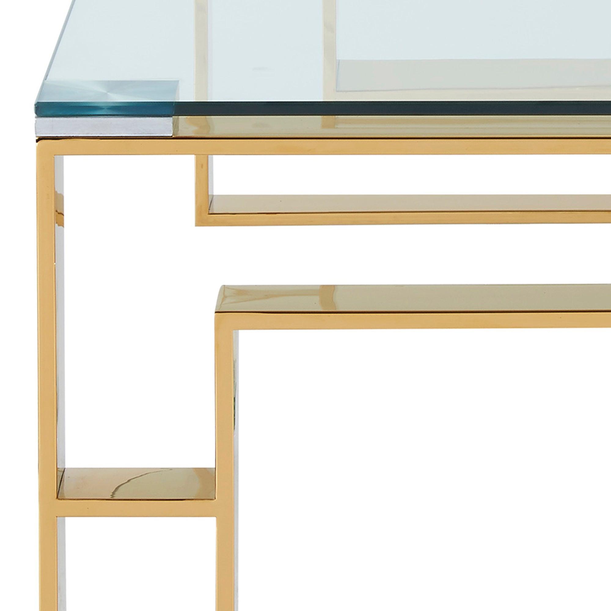 Eros Coffee Table in Gold - Furnish 4 Less