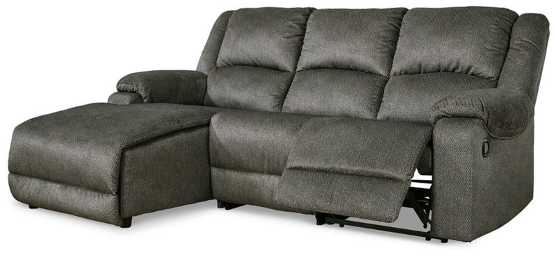 Benlocke 3-Piece Reclining Sectional with Chaise - Furnish 4 Less