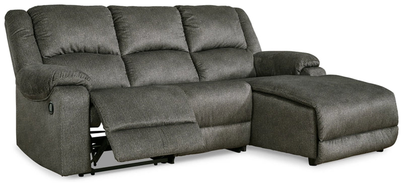 Benlocke 3-Piece Reclining Sectional with Chaise - Furnish 4 Less