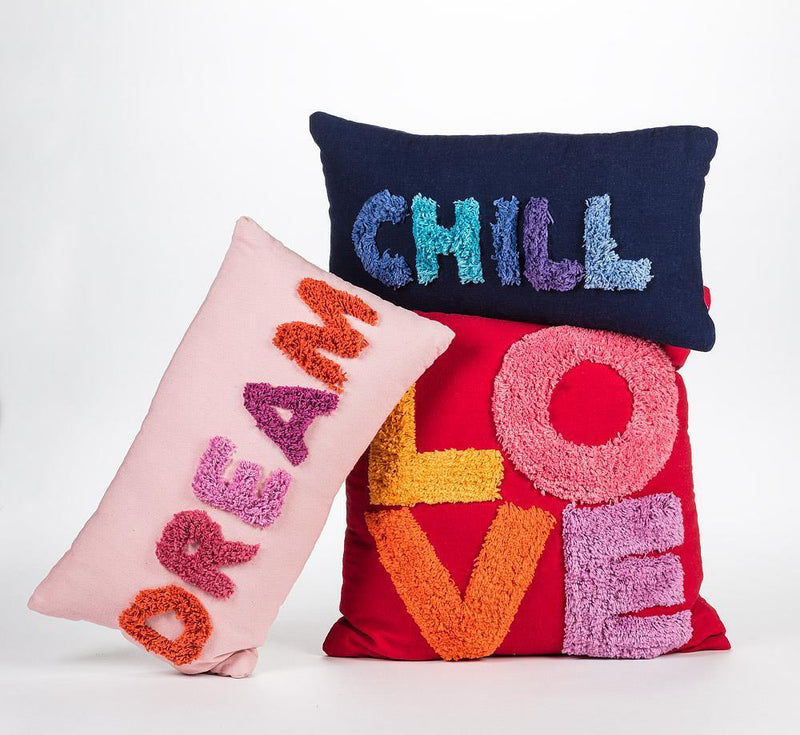 LOVE Tufted Pillow - Furnish 4 Less
