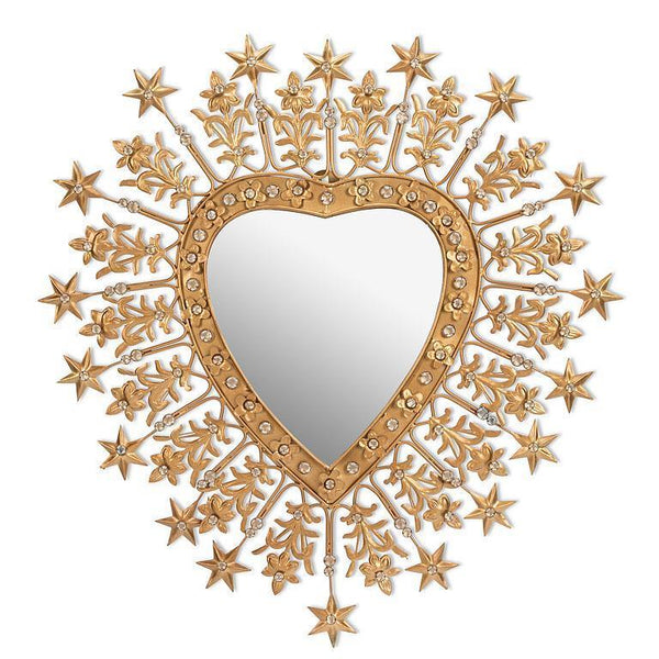 Star & Gem Heart Mirror - Furnish 4 Less