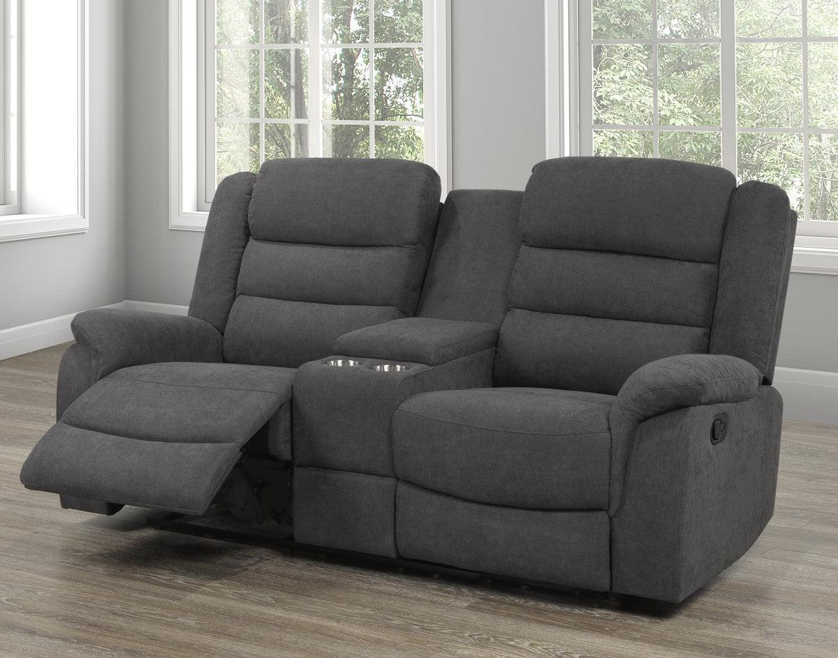 Recliner 2-Seater w/ Console- B6899 - Furnish 4 Less