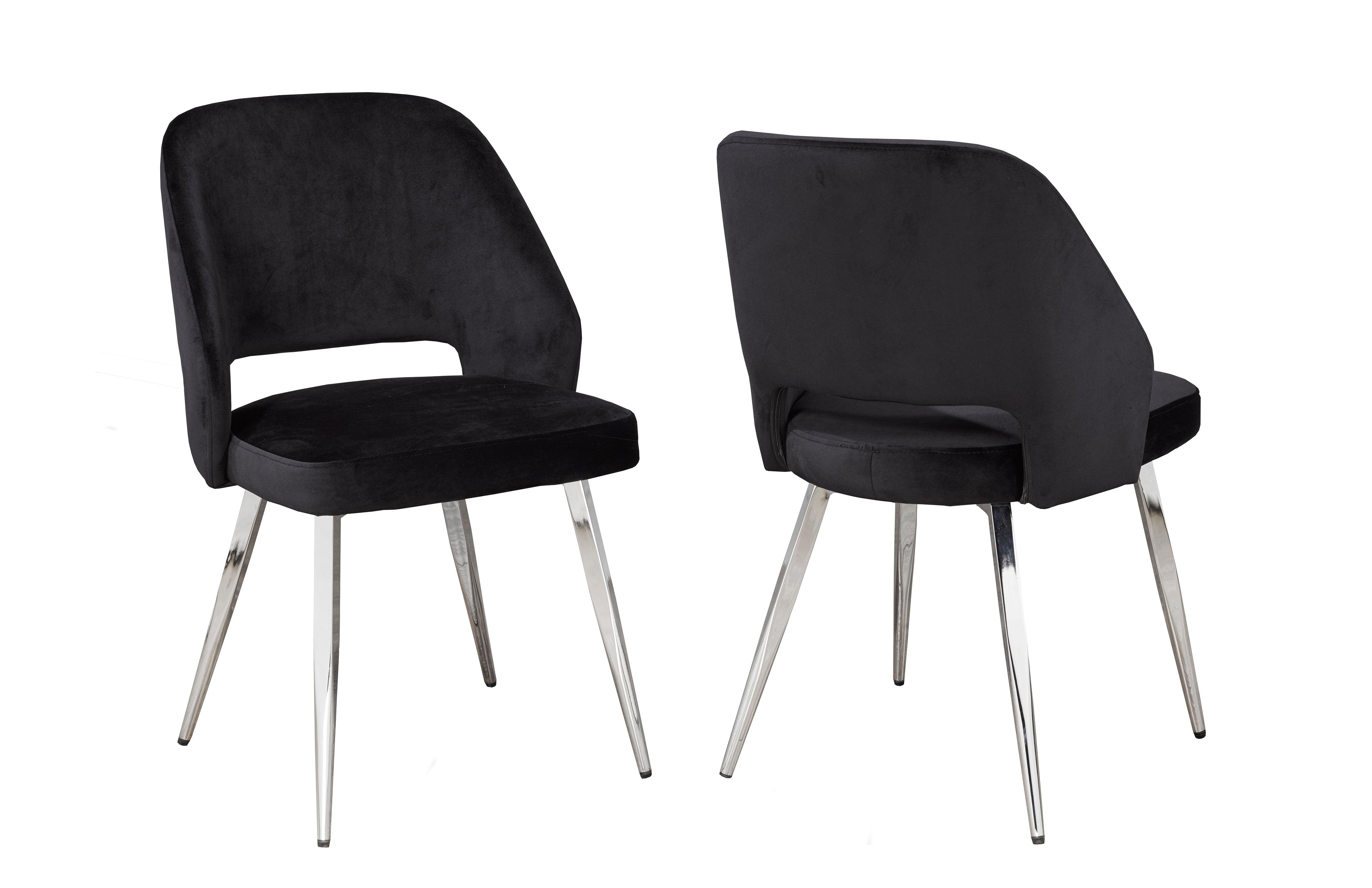 Ella Dining Chairs (Black, Grey) - B1205 - Furnish 4 Less