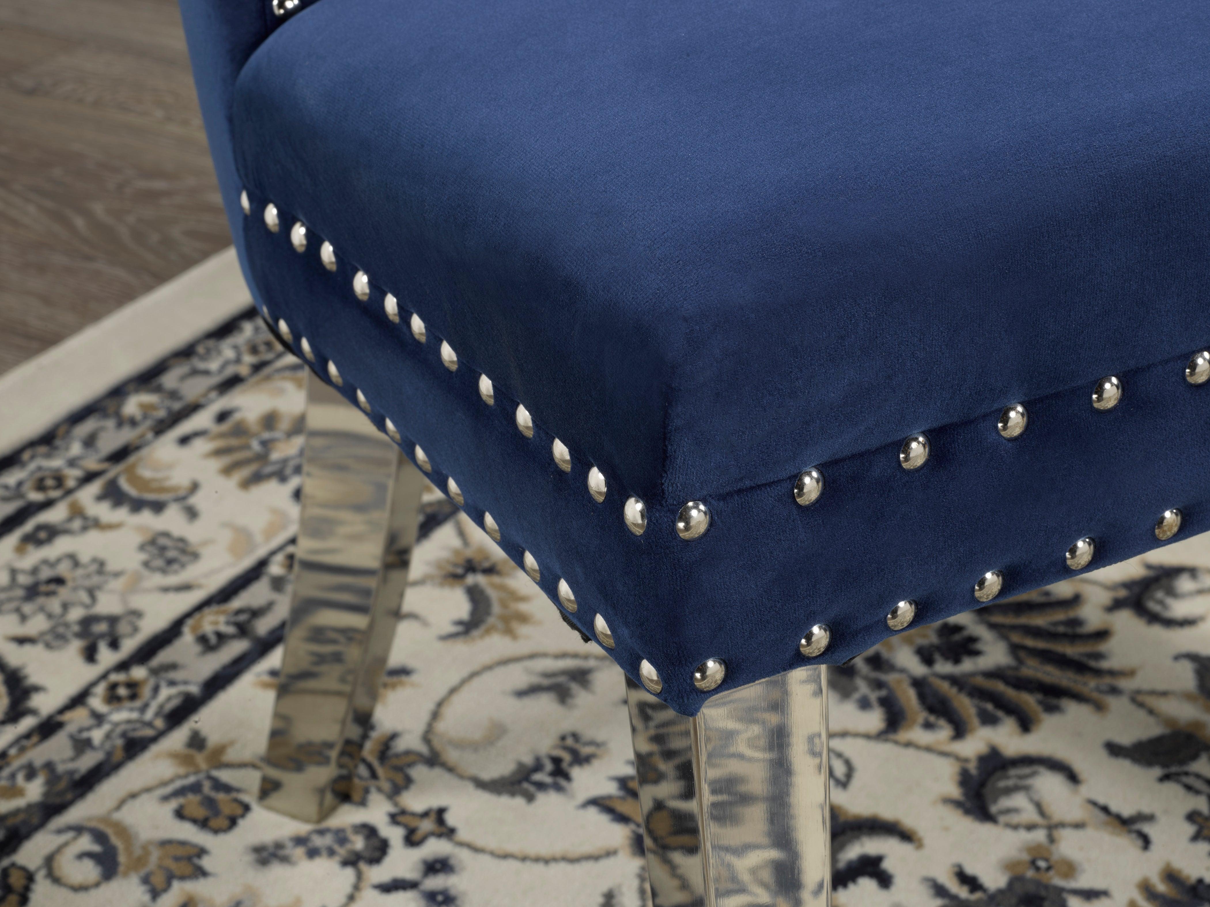 Dining Chairs, Set of 2 (Black, Blue, Grey) - B-459 - Furnish 4 Less