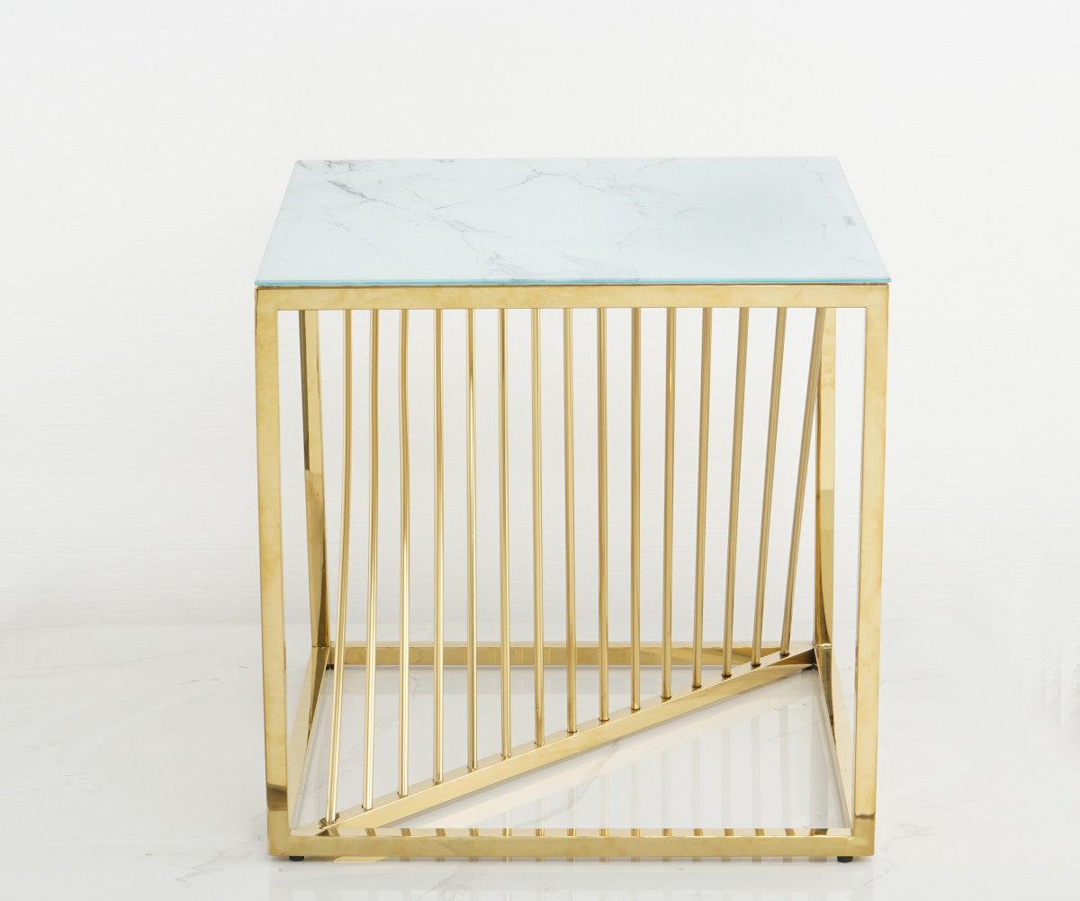 Faux Marble Accent Table - B010 - Furnish 4 Less