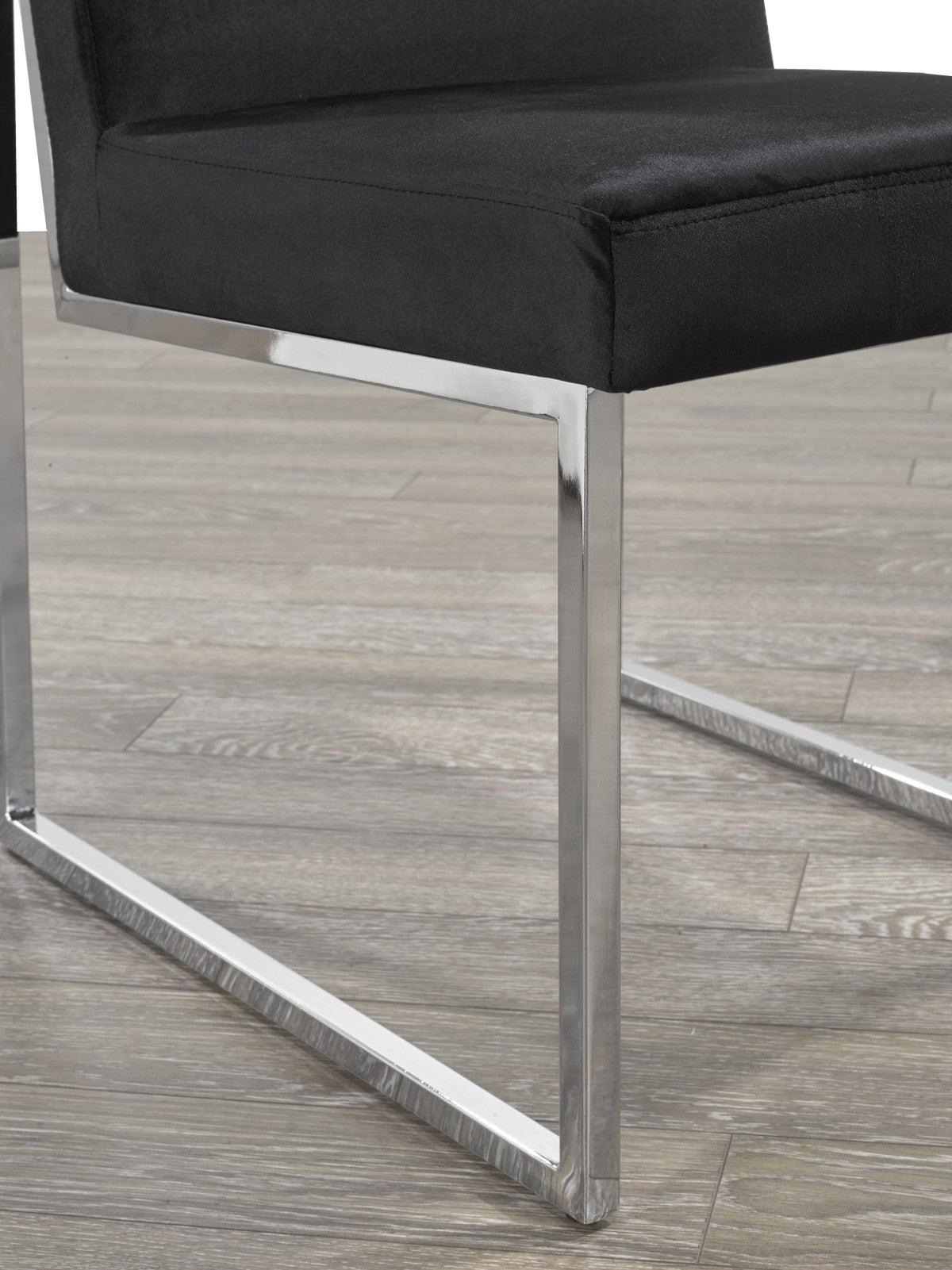 DINING CHAIR, SET OF 2, BLACK - B3656 - Furnish 4 Less